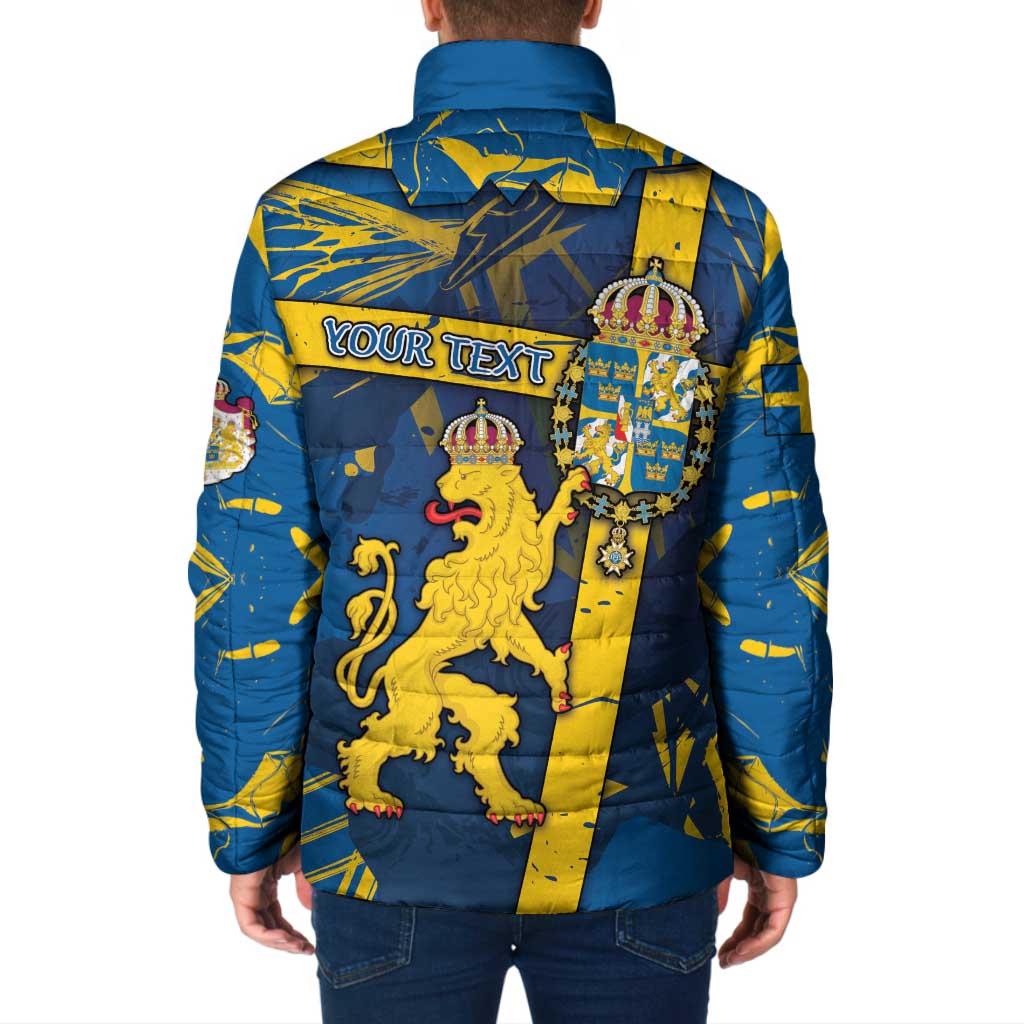 Personalized Sweden Padded Jacket Coat Of Arms Unique Style - Wonder Print Shop