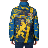 Personalized Sweden Padded Jacket Coat Of Arms Unique Style - Wonder Print Shop