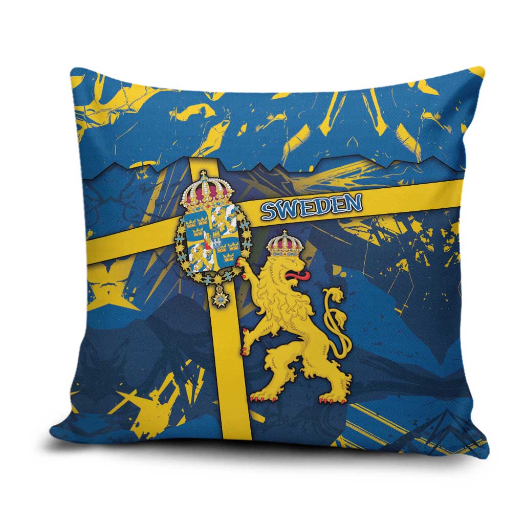 Sweden Pillow Cover Coat Of Arms Unique Style - Wonder Print Shop