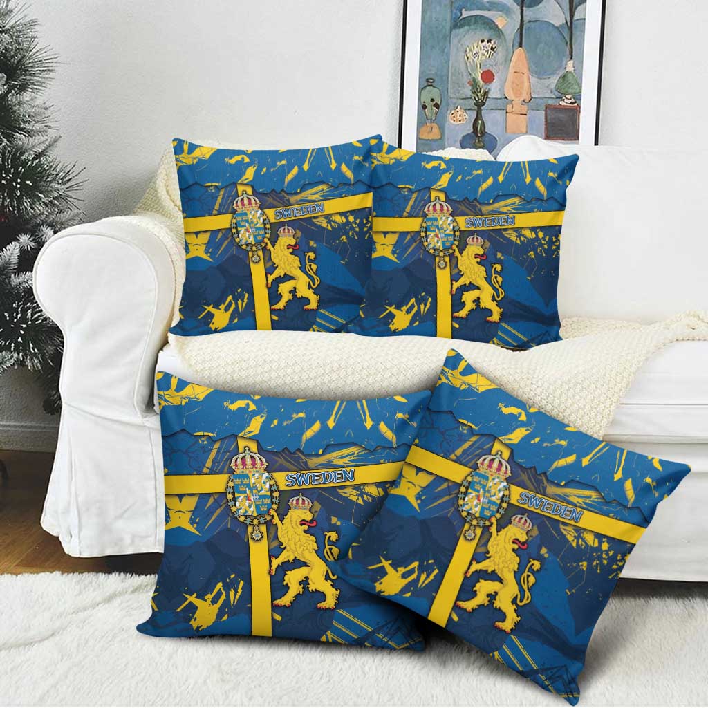Sweden Pillow Cover Coat Of Arms Unique Style - Wonder Print Shop
