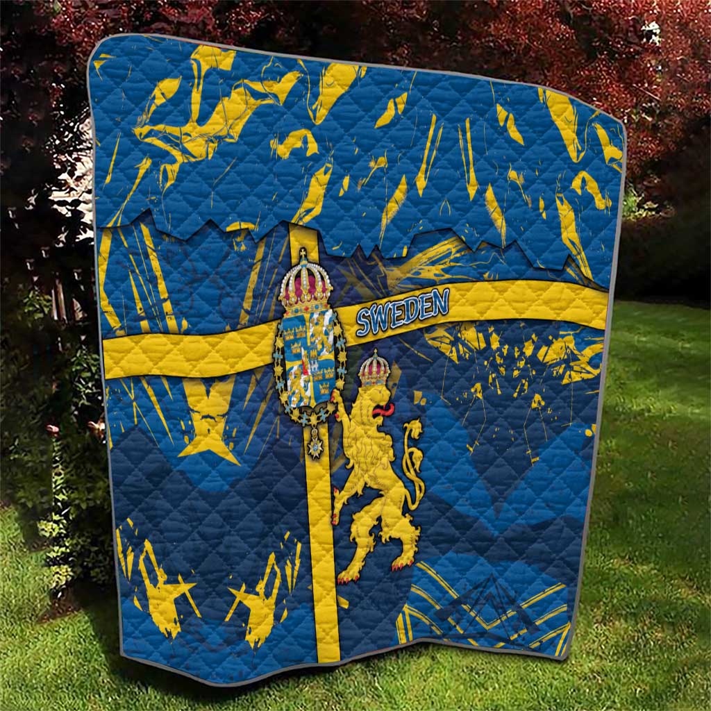 Sweden Quilt Coat Of Arms Unique Style - Wonder Print Shop