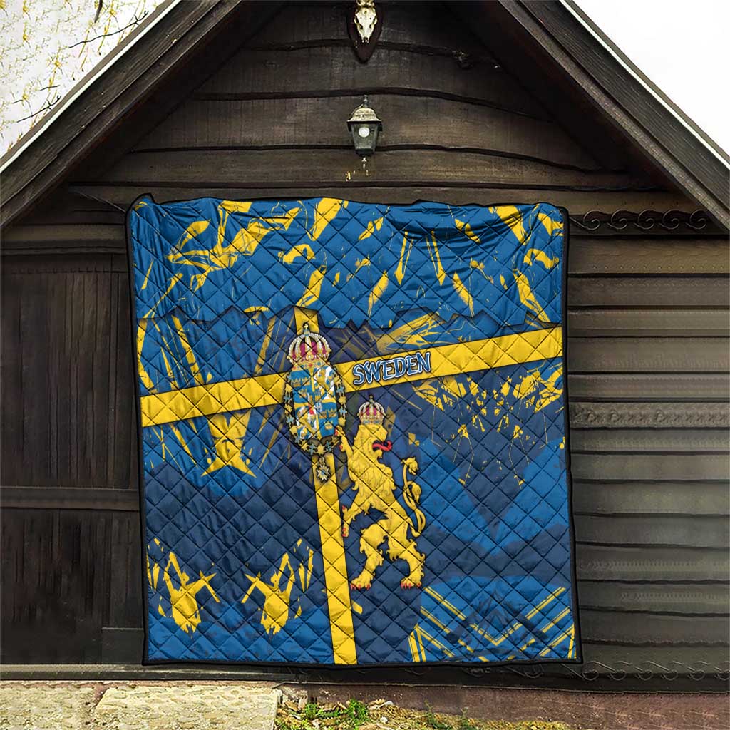 Sweden Quilt Coat Of Arms Unique Style - Wonder Print Shop