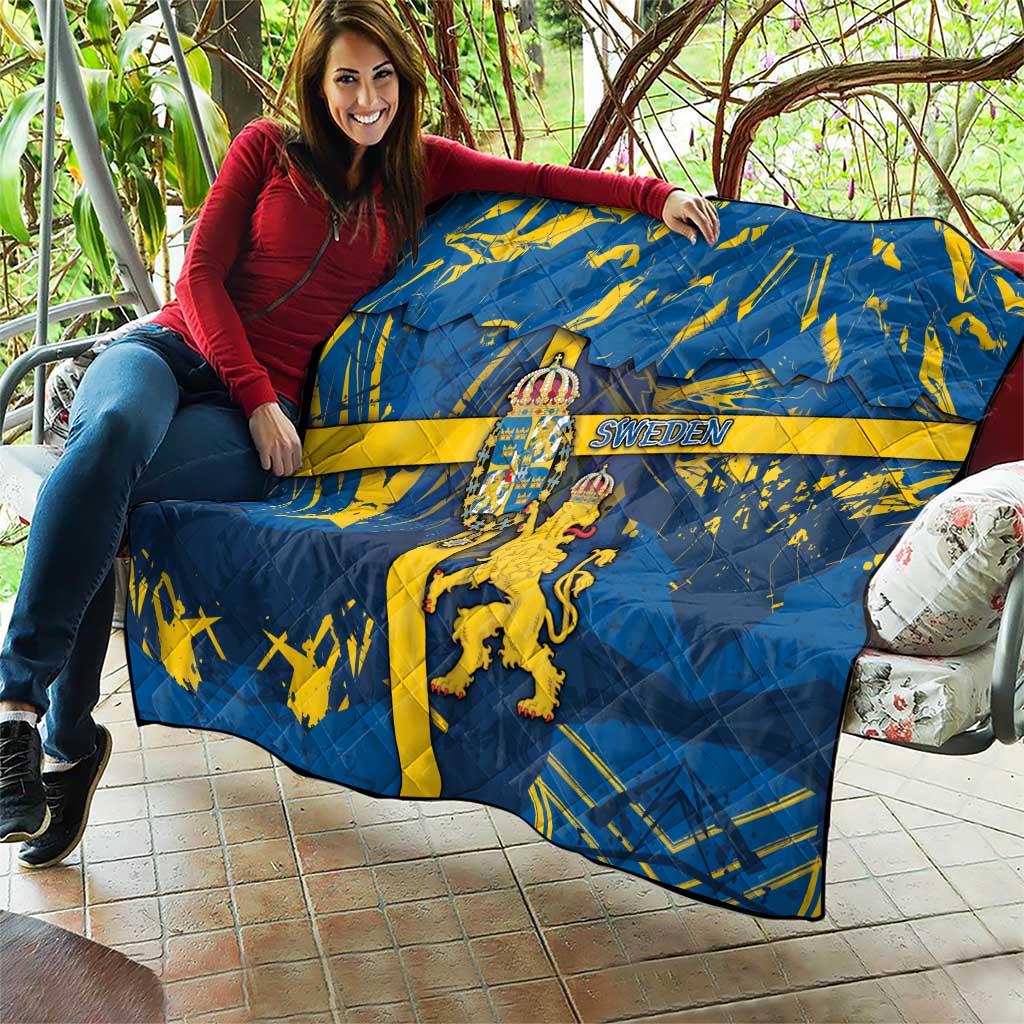 Sweden Quilt Coat Of Arms Unique Style - Wonder Print Shop
