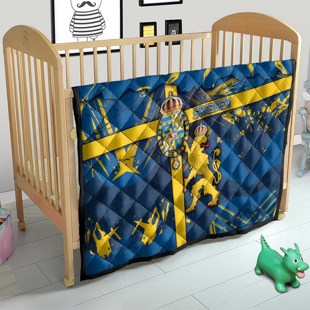 Sweden Quilt Coat Of Arms Unique Style - Wonder Print Shop