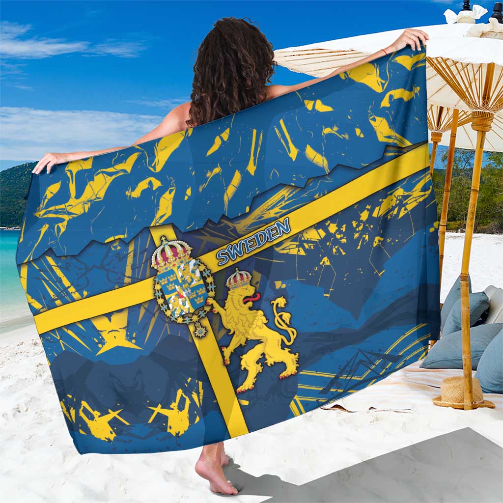 Sweden Sarong Coat Of Arms Unique Style - Wonder Print Shop