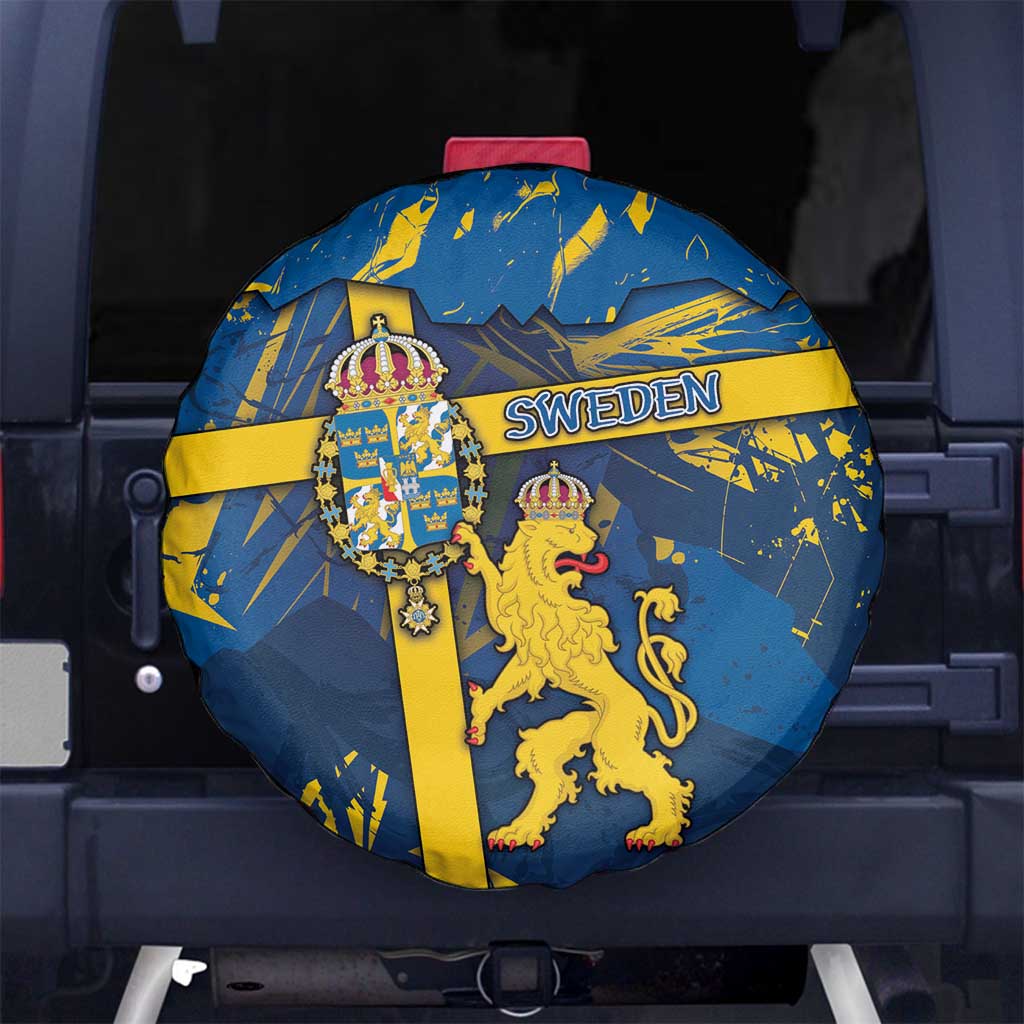 Sweden Spare Tire Cover Coat Of Arms Unique Style - Wonder Print Shop