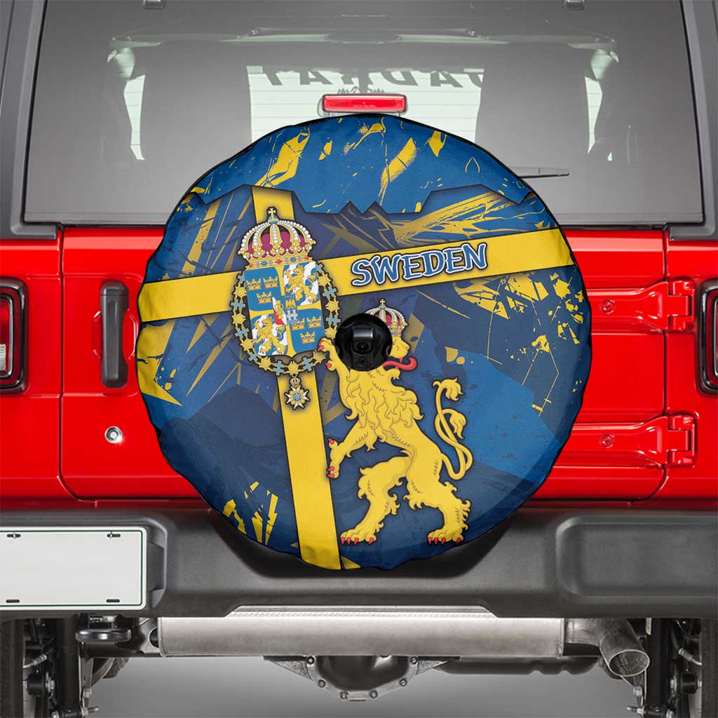 Sweden Spare Tire Cover Coat Of Arms Unique Style - Wonder Print Shop