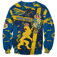 Personalized Sweden Sweatshirt Coat Of Arms Unique Style - Wonder Print Shop