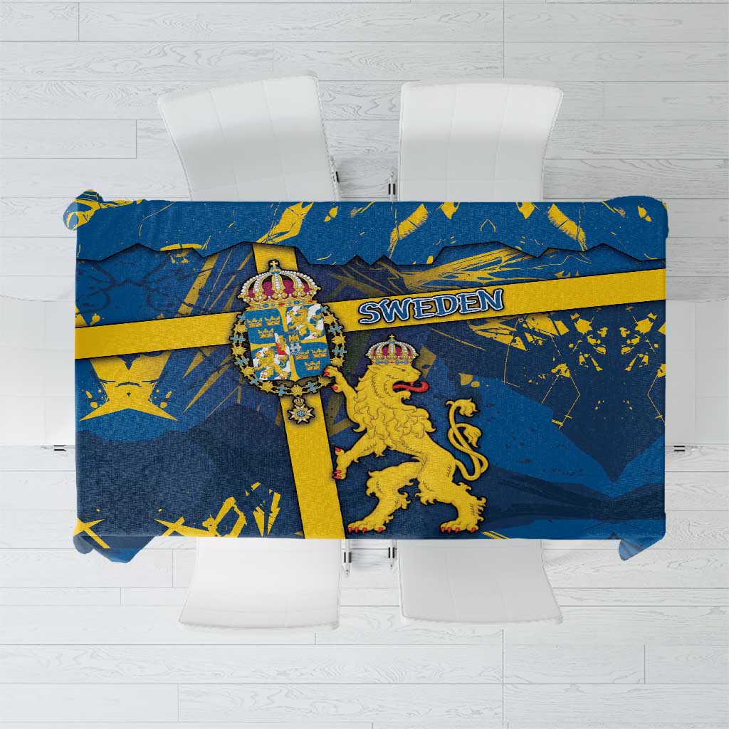 Sweden Tablecloth Coat Of Arms Unique Style - Wonder Print Shop