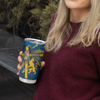 Personalized Sweden Tumbler Cup Coat Of Arms Unique Style - Wonder Print Shop