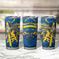 Personalized Sweden Tumbler Cup Coat Of Arms Unique Style - Wonder Print Shop