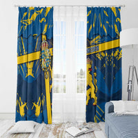 Sweden Window Curtain Coat Of Arms Unique Style - Wonder Print Shop