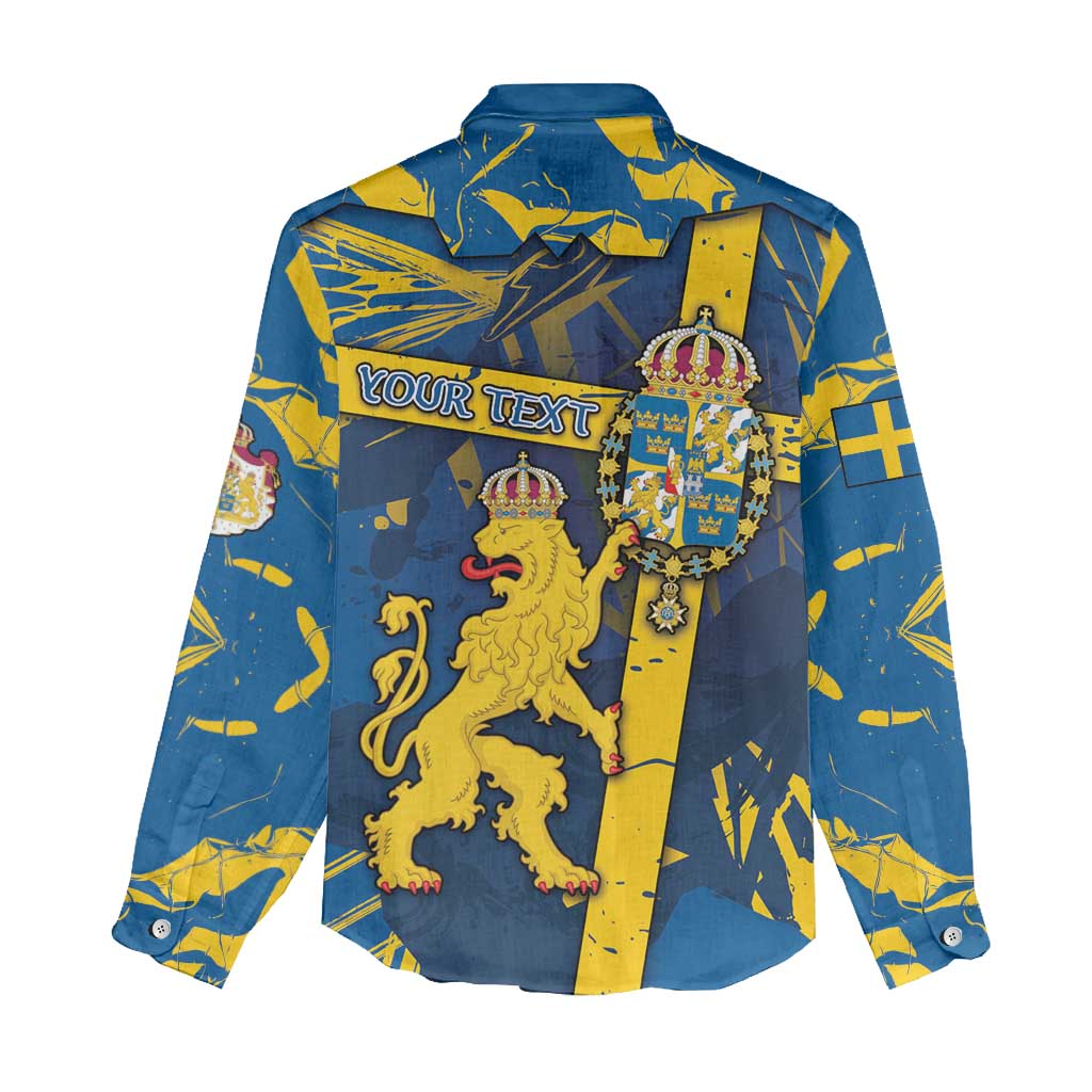 Personalized Sweden Women Casual Shirt Coat Of Arms Unique Style - Wonder Print Shop