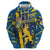 Personalized Sweden Zip Hoodie Coat Of Arms Unique Style - Wonder Print Shop