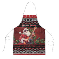 Guitar Christmas Apron Rocking Santa - Wonder Print Shop