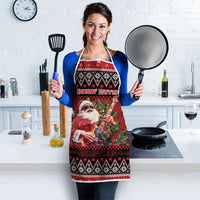 Guitar Christmas Apron Rocking Santa - Wonder Print Shop