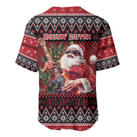 Guitar Christmas Baseball Jersey Rocking Santa - Wonder Print Shop