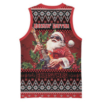 Guitar Christmas Basketball Jersey Rocking Santa - Wonder Print Shop