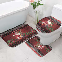 Guitar Christmas Bathroom Set Rocking Santa - Wonder Print Shop