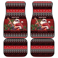 Guitar Christmas Car Mats Rocking Santa - Wonder Print Shop