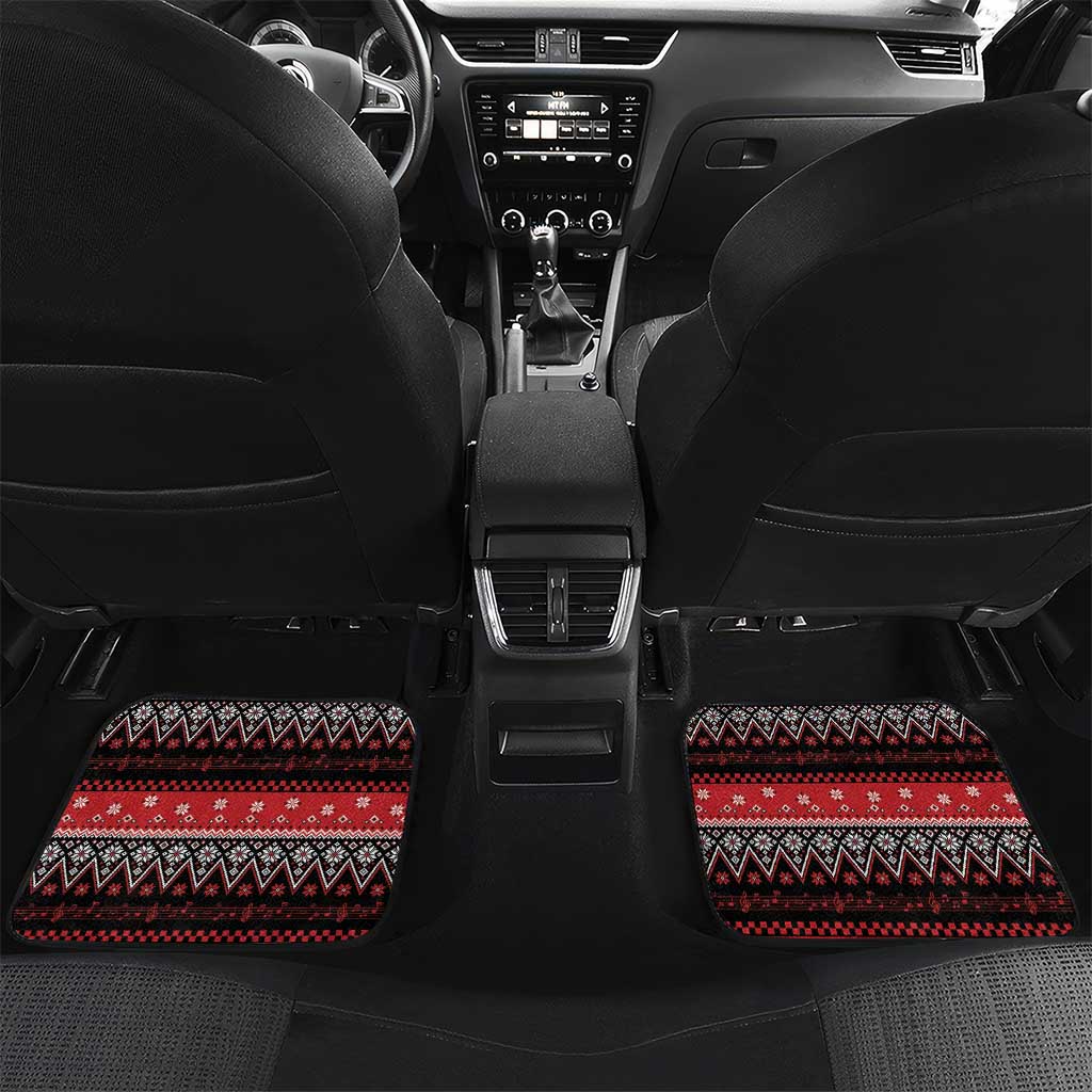 Guitar Christmas Car Mats Rocking Santa - Wonder Print Shop