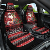 Guitar Christmas Car Seat Cover Rocking Santa - Wonder Print Shop