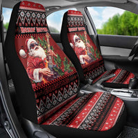 Guitar Christmas Car Seat Cover Rocking Santa - Wonder Print Shop