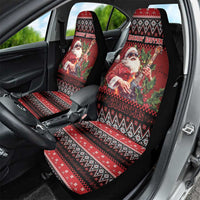 Guitar Christmas Car Seat Cover Rocking Santa - Wonder Print Shop