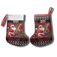 Guitar Christmas Stocking Rocking Santa - Wonder Print Shop