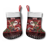 Guitar Christmas Stocking Rocking Santa - Wonder Print Shop