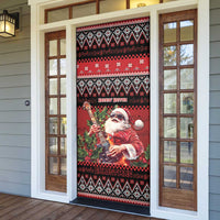 Guitar Christmas Door Cover Rocking Santa - Wonder Print Shop