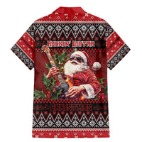 Guitar Christmas Family Matching Mermaid Dress and Hawaiian Shirt Rocking Santa - Wonder Print Shop