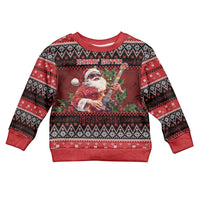 Guitar Christmas Kid Ugly Christmas Sweater Rocking Santa - Wonder Print Shop