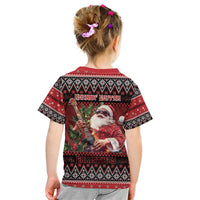 Guitar Christmas Kid T Shirt Rocking Santa - Wonder Print Shop
