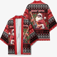 Guitar Christmas Kimono Rocking Santa - Wonder Print Shop