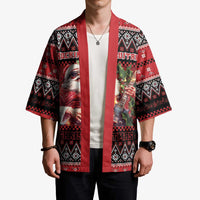 Guitar Christmas Kimono Rocking Santa - Wonder Print Shop