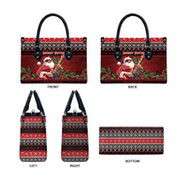 Guitar Christmas Leather Bag Rocking Santa - Wonder Print Shop