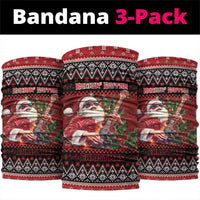 Guitar Christmas Neck Gaiter Rocking Santa - Wonder Print Shop
