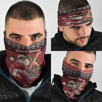 Guitar Christmas Neck Gaiter Rocking Santa - Wonder Print Shop