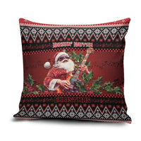 Guitar Christmas Pillow Cover Rocking Santa - Wonder Print Shop