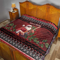 Guitar Christmas Quilt Rocking Santa - Wonder Print Shop