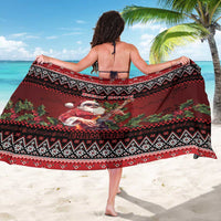 Guitar Christmas Sarong Rocking Santa - Wonder Print Shop