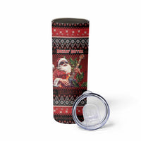 Guitar Christmas Skinny Tumbler Rocking Santa - Wonder Print Shop