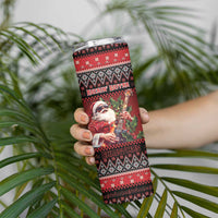 Guitar Christmas Skinny Tumbler Rocking Santa - Wonder Print Shop