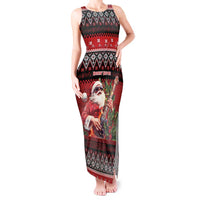 Guitar Christmas Tank Maxi Dress Rocking Santa - Wonder Print Shop