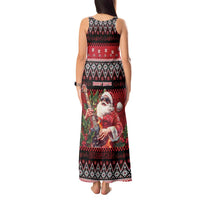 Guitar Christmas Tank Maxi Dress Rocking Santa - Wonder Print Shop