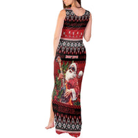 Guitar Christmas Tank Maxi Dress Rocking Santa - Wonder Print Shop
