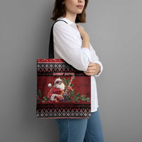 Guitar Christmas Tote Bag Rocking Santa - Wonder Print Shop