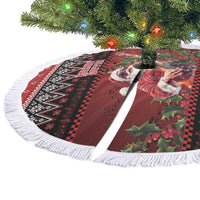Guitar Christmas Tree Skirt Rocking Santa - Wonder Print Shop