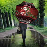 Guitar Christmas Umbrella Rocking Santa - Wonder Print Shop
